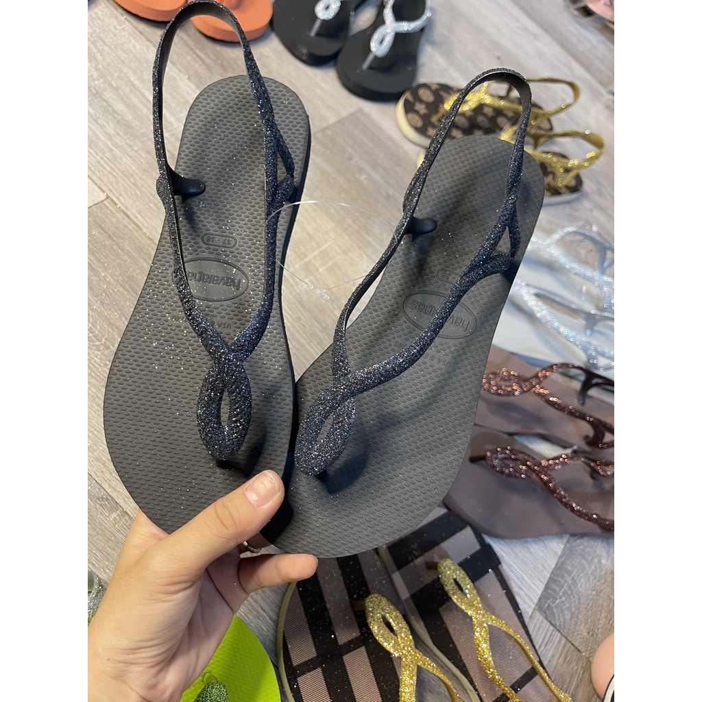 Dép nữ Xăng đan Havaianas nhủ kim tuyến