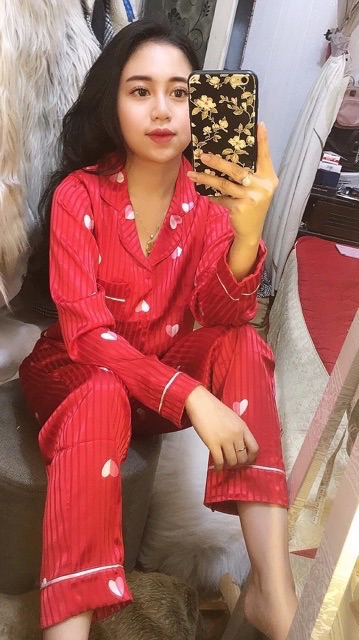 Bộ Pyjama lụa gấm | BigBuy360 - bigbuy360.vn