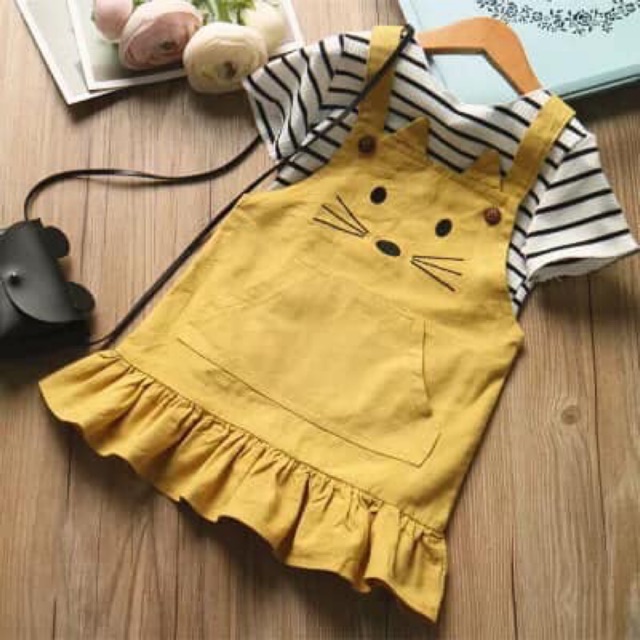 Vay yếm cho bé các mẹ ơi, váy riêng, áo riêng thàng 1 set, mặc đi chơi đi học đều tiện hết# vayyemchobeyeu# vayyemchobe