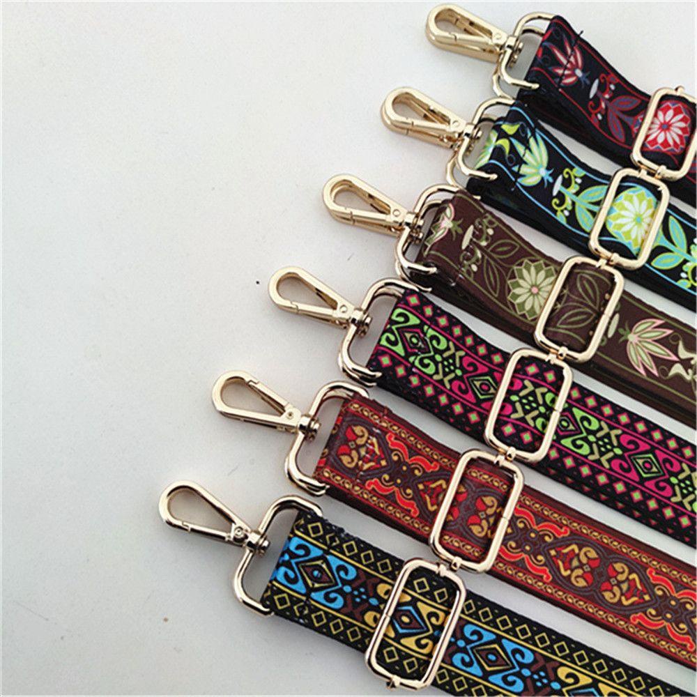 YVE Phụ Kiện Dây Đeo Túi Xách Bằng Nylon Thêu Hoa Xinh Xắn