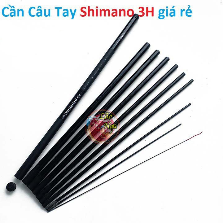 Cần Câu Tay Shimano Cần Câu Tay Rút Shimano Tặng Kèm Ốp Cần Tay Giá Rẻ Dài 2m7, 3m6, 4m5, 5m4, 6m3