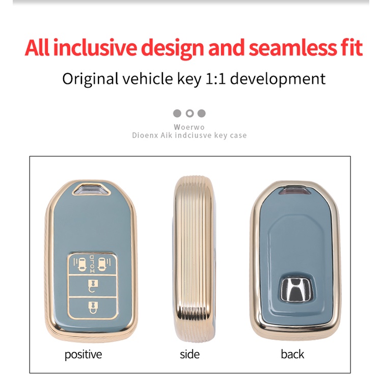 Vỏ Bọc Chìa Khóa Điều Khiển Từ Xa Bằng TPU Mềm Cho Honda Civic City Accord CRV CR-V XR-V Odyssey Vezel Jade Crider