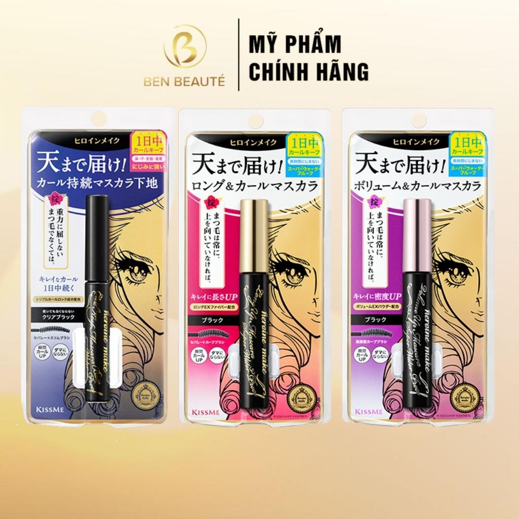 Mascara Chống Trôi Siêu Bền Giúp Nâng Cong Và Dày Mi Kiss Me UP Mascara Super WP Black