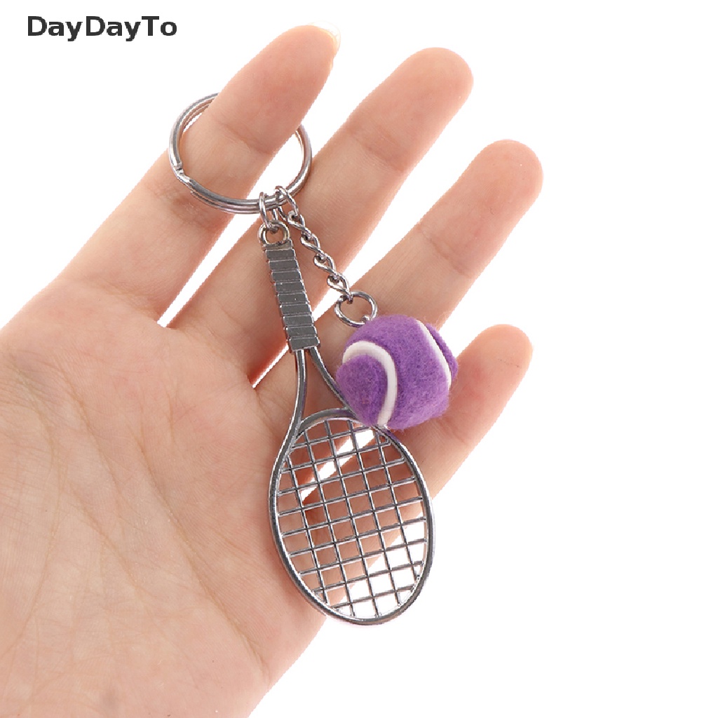 Móc Khóa Hình Vợt Tennis Mini Dễ Thương Gồm 6 Màu