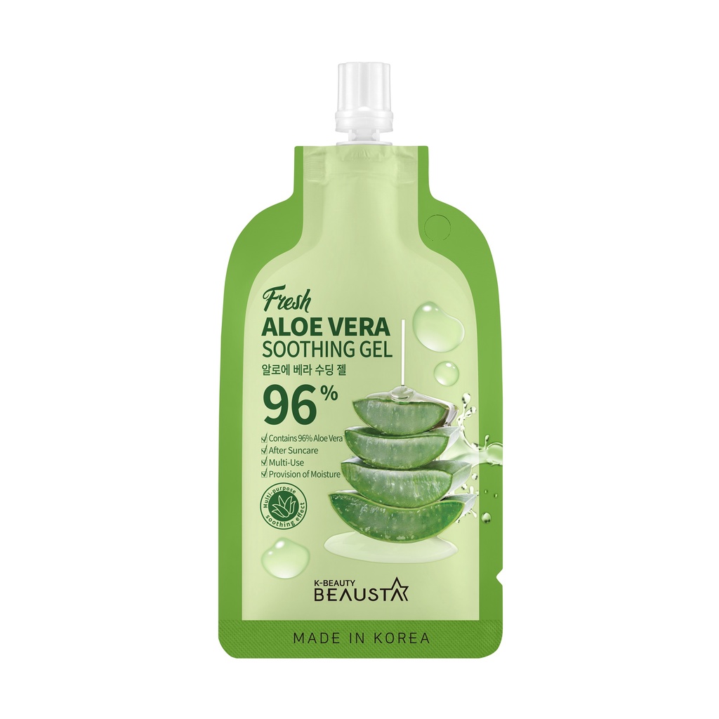 Kem Dưỡng Ẩm Làm Dịu Da Tức Thì Beausta Aloe Vera Soothing Gel 1ea*20ml