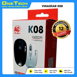 [Chính hãng] Chuột quang không dây Vinagear K08, siêu bền, siêu nhạy