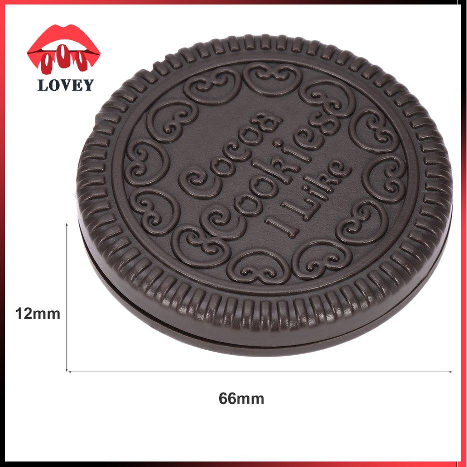 lovey★Cute Girl Chocolate Cookie Shape Design Cosmetic Mirror Makeup Chocolate Comb