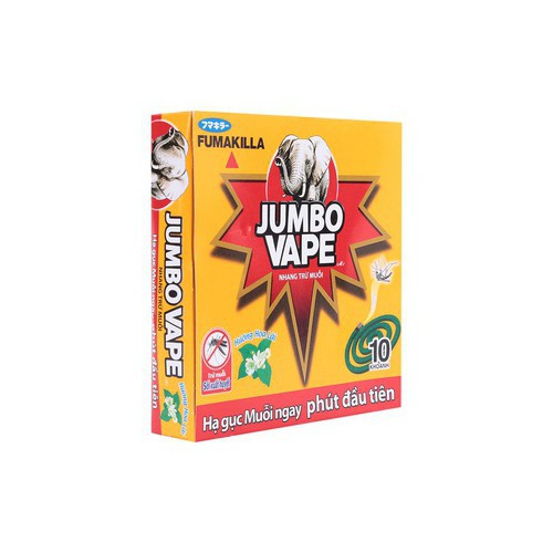 Hộp nhang muỗi Jumbo Vape hương hoa hộp 10 khoanh