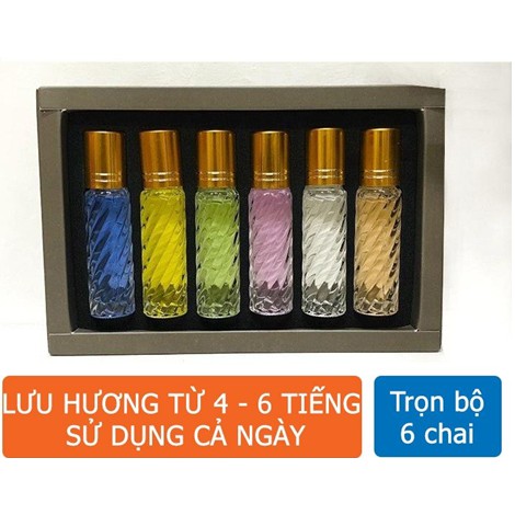 [THƠM LÂU] BỘ KIT 6 CHAI NƯỚC HOA DẠNG LĂN shopmt89