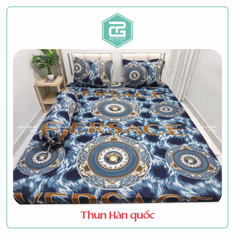 [ Link 2 ] Bộ Ga Thun Lạnh Hàn Quốc 4 món ( 1 ga bọc + 2 vỏ gối nằm + 1 vỏ gối ôm ) | BigBuy360 - bigbuy360.vn