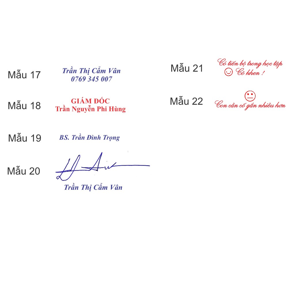 Mộc dấu không lem - chống nước, Mộc Tên, Dấu Vuông, Dấu chữ nhật 1-2-3-4 Dòng Khắc dấu theo yêu cầu (Tặng hộp mực)