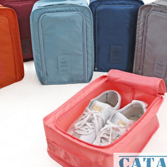 Túi Giày Du Lịch Hàn Quốc,chống thấm ngăn mùi,  xếp gọn giày dép đa năng trong vali túi Bag in Bag