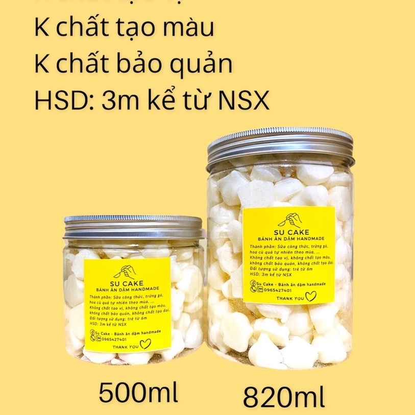 Bánh ăn dặm sữa chua ngôi sao nguyên vị cho bé từ 6m Su Cake