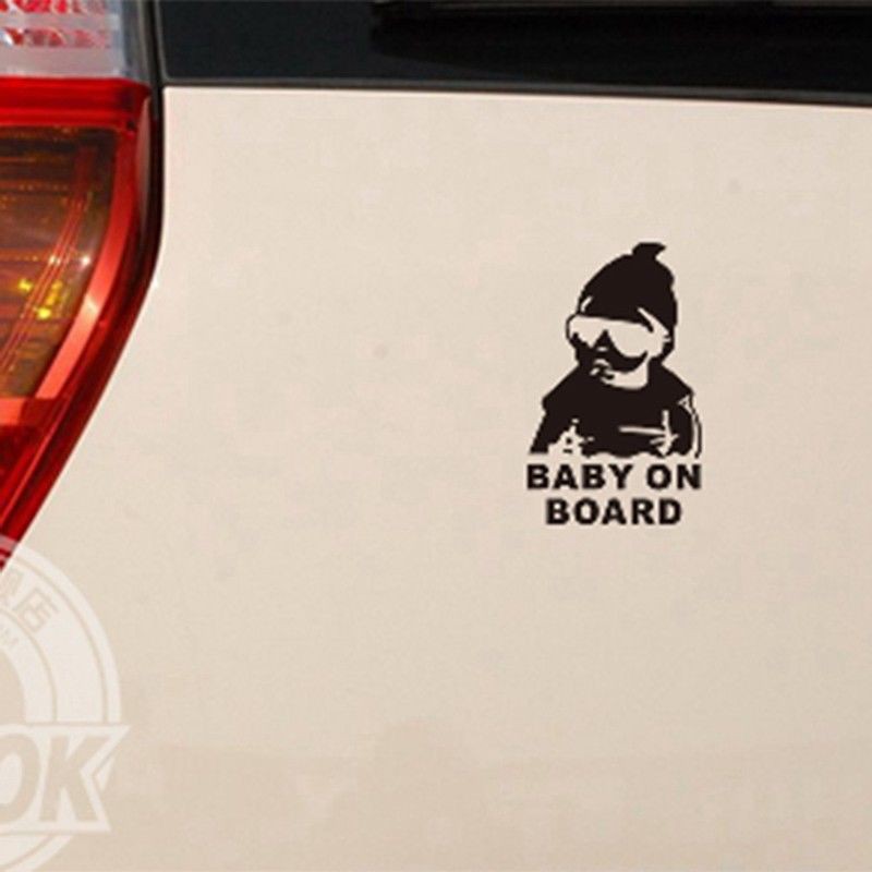 Decal dán xe hơi chữ Baby On Board
