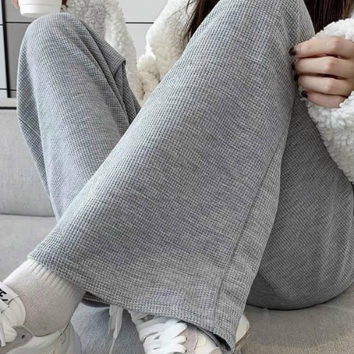 Quần ống rộng Tổ ong Chữ C - Quần ống rộng  thể thao unisex dày dặn phong cách HÀN QUỐC