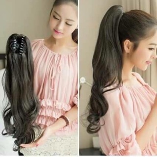 Mẫu tóc giả ngoạm cực xinh tiện lợi dùng vào tóc rất đẹp Mã N49