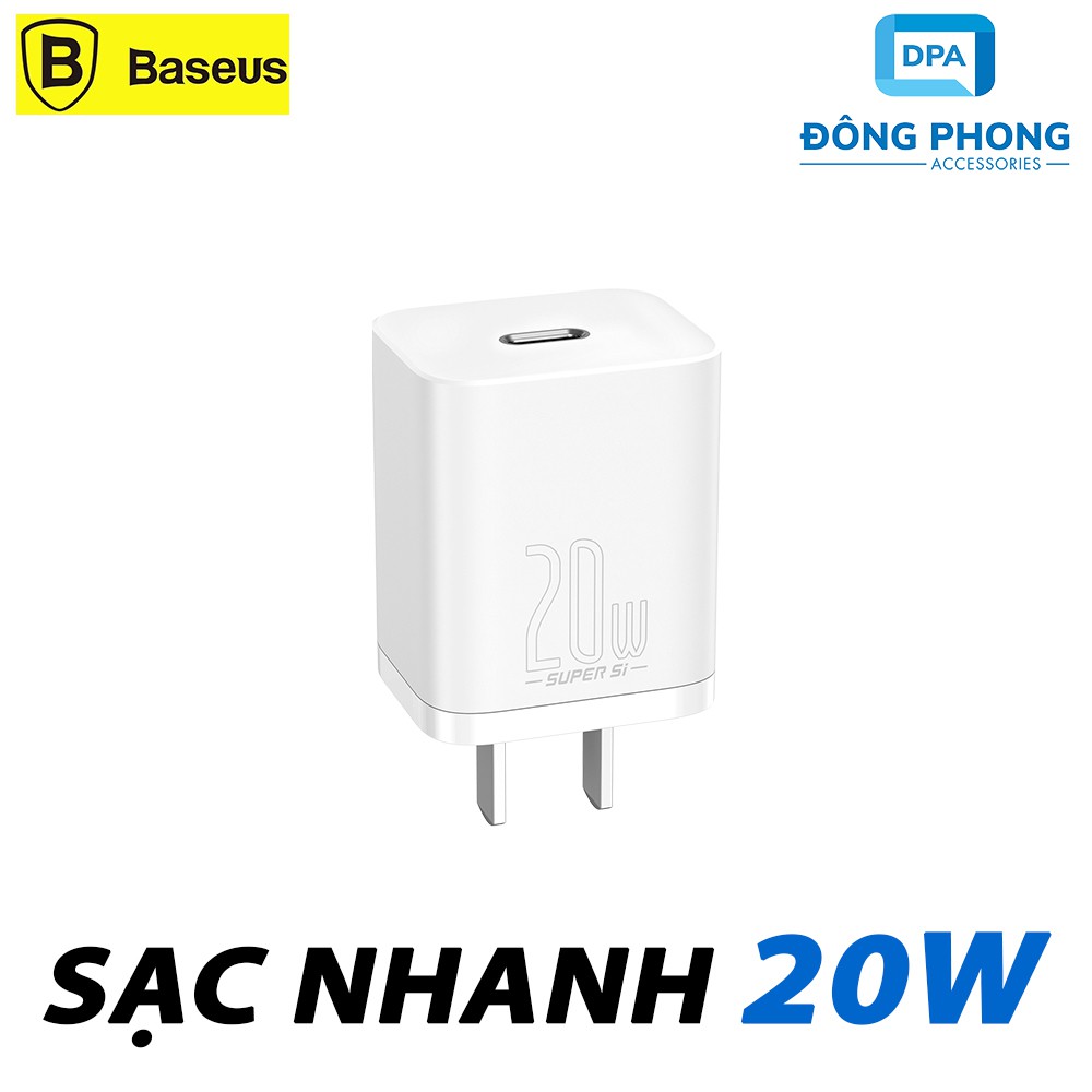 Củ Sạc Nhanh PD 20W Baseus Super Si Chính Hãng