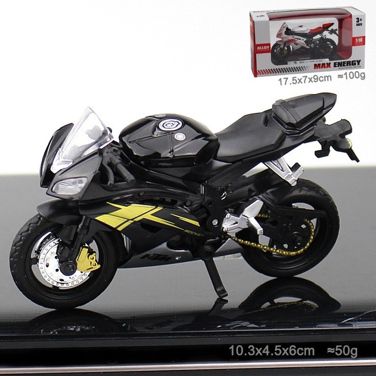 MÔ HÌNH XE MOTO Siêu xe Ducati Siêu xe Yamaha -  tỷ lệ 1:18 Đen đồ chơi trẻ em @STTEAM