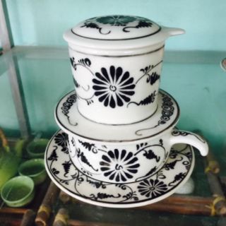 Bộ phin pha cafe sứ Bát Tràng