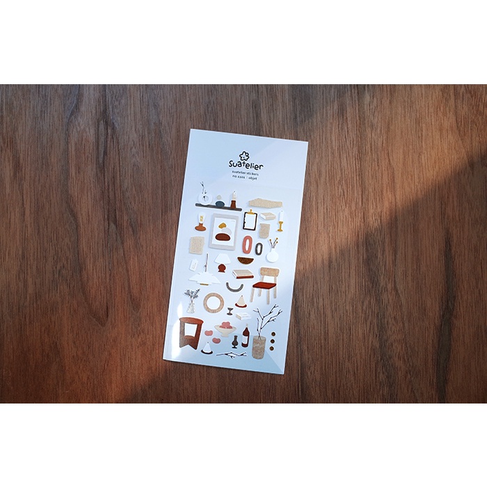 Sticker Objet/ Object Hàn Quốc siêu dễ thương hãng Suatelier - chủ đề/ theme trang trí nội thất, nhà cửa