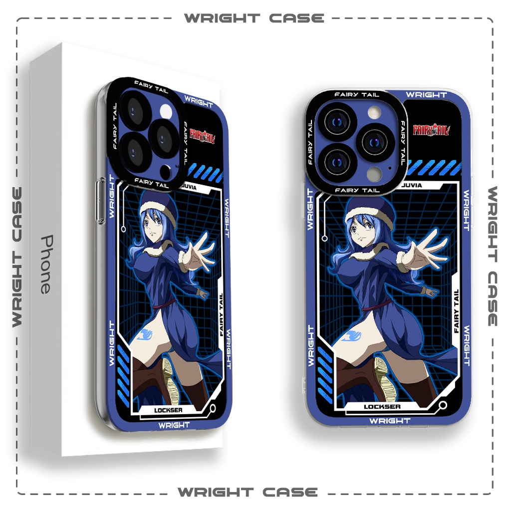Ốp lưng iphone cạnh vuông Juvia Lockser Fairy Tail Anime 6plus/7/8/8plus/x/xs/11/12/pro/max/plus/promax