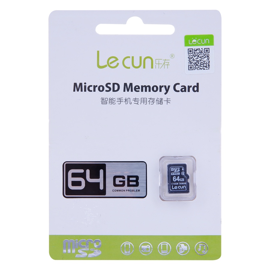 Thẻ nhớ 64GB 32GB 16GB 8GB Lecun Micro SD chính hãng nhập khẩu BẢO HÀNH 5 NĂM