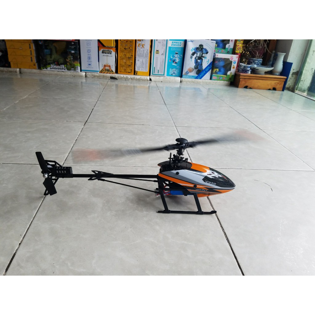 Xuongpinoto Máy bay trực thăng 6 kênh Wltoys V950 Brushless 3D 6G,hàng mới 100%