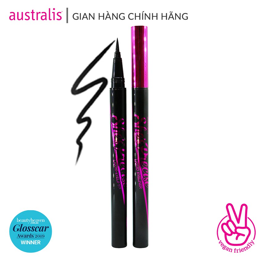 BÚT KẺ MẮT NƯỚC SIÊU MẢNH, KHÔNG LEM, KHÔNG TRÔI AUSTRALIS MÀU ĐEN- SHE 'S PRECISE LIQUID EYELINER BLACK