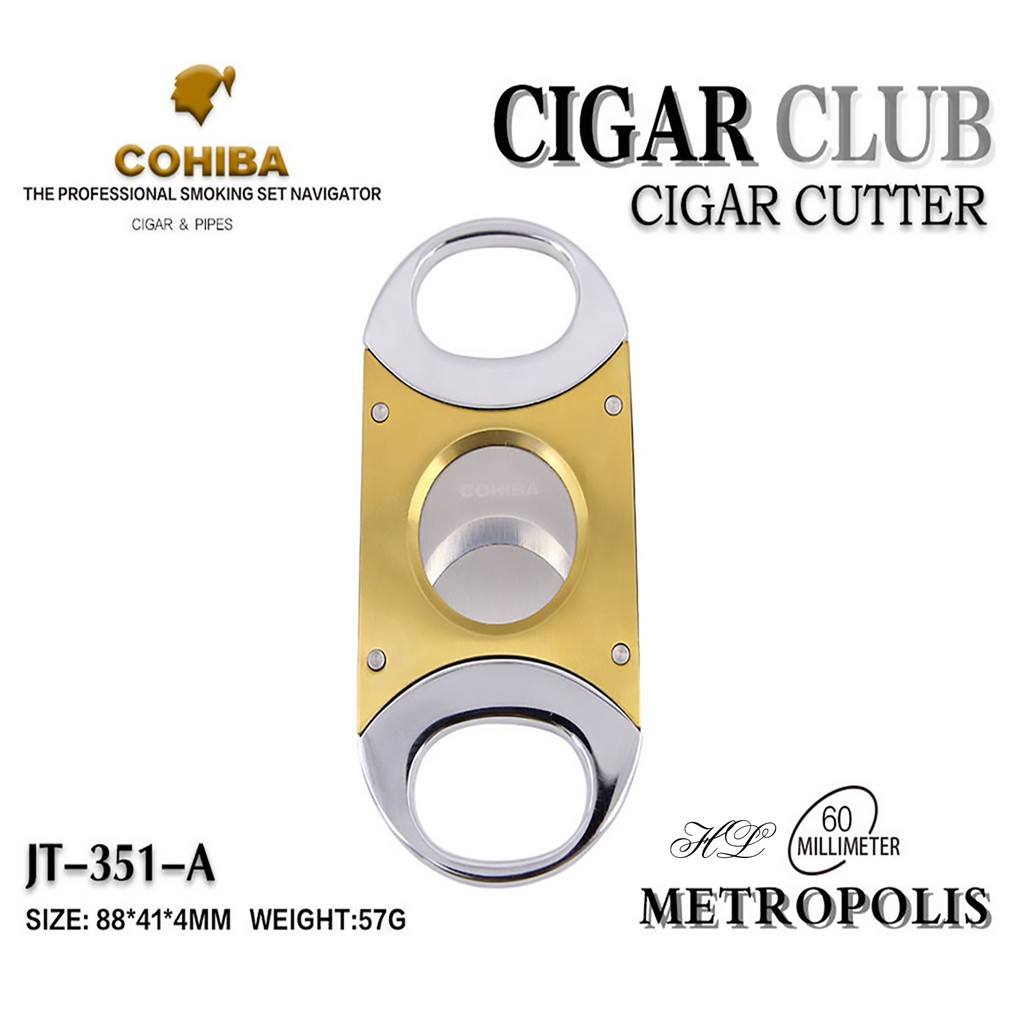 Cắt Cigar | Cắt Xì Gà JT-351 (Full Box có bao da - kèm ảnh thật)