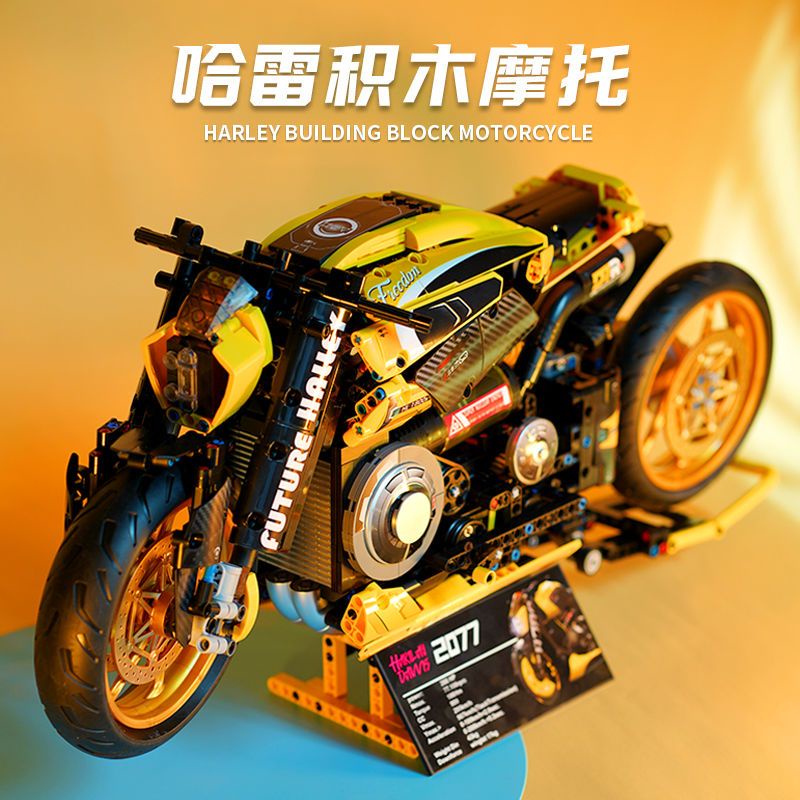 Bộ Đồ Chơi Lắp Ráp  Xe Mô Tô BMW Ducati Harley