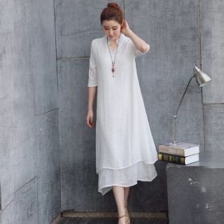 Váy xuông, thắt eo vải cát mềm