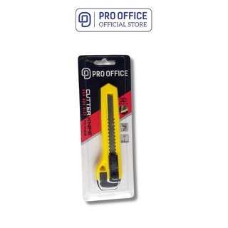 Dao rọc giấy pro office 18mm chất liệu cao cấp, không gỉ, sắc bén, độ bền cao po-kn102
