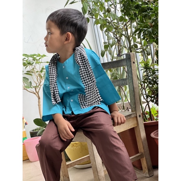 Bà Ba Bé Trai Bé Gái Xanh Dương Mới 2023