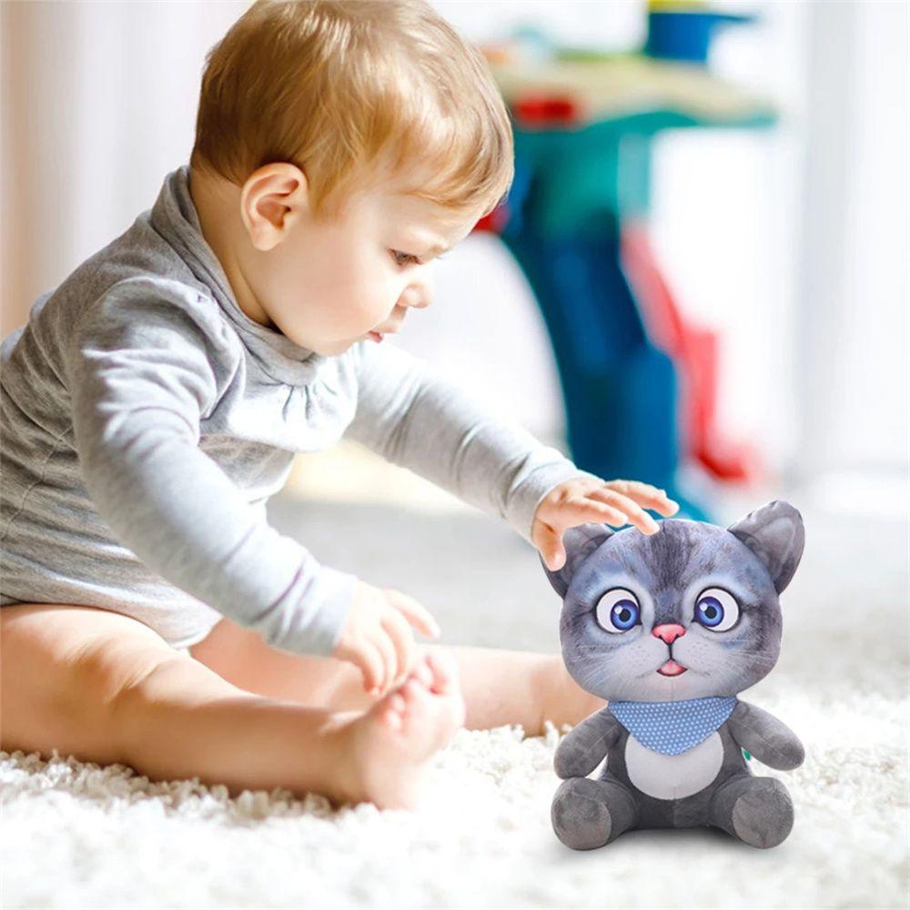 Mèo Nhồi Bông Mềm Mại Đáng Yêu 20cm REBUY1