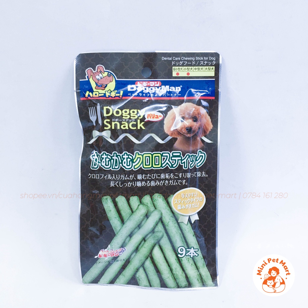 Que da bò chăm sóc răng miệng, giúp sạch răng, thơm miệng DOGGYMAN (10 cây) - snack, bánh thưởng cho chó