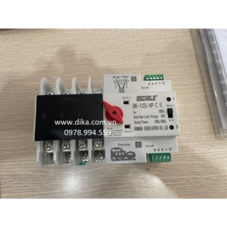 Bộ chuyển nguồn điện tự động ats 4p 100a, ats 3p+n 100a model dk-125/4p