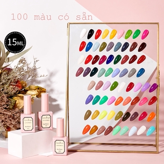 Sơn gel Rykaergel chai15ml mà nail chăm sóc móng làm nail shop (C025-C048)