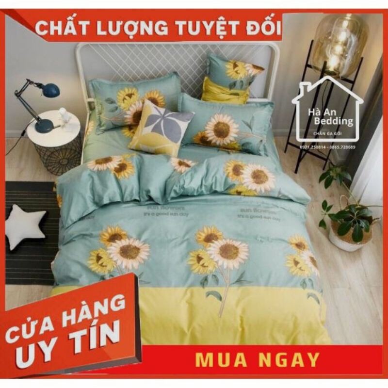 (hot sale giảm sốc) Bộ ga gối và vỏ chăn nhập khẩu cao cấp khách nhắn tin chọn mẫu