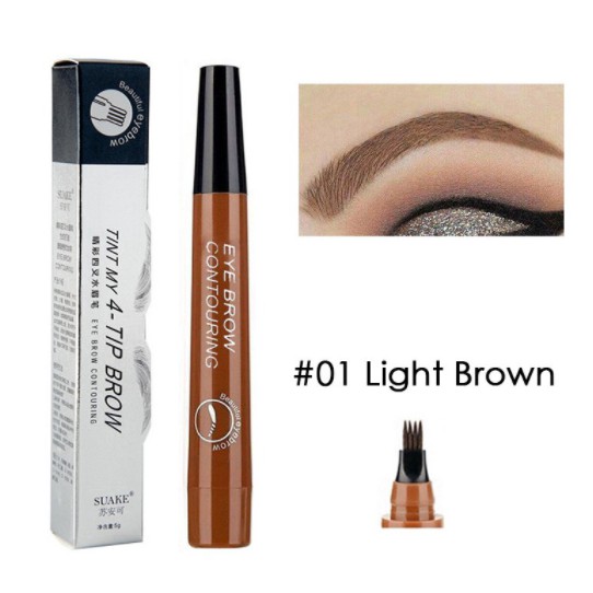 Bút Kẻ Lông Mày Dạng Lỏng Đầu Chia 4 Chấu Với 5 Màu Tùy Chọn Tiện Dụng | BigBuy360 - bigbuy360.vn