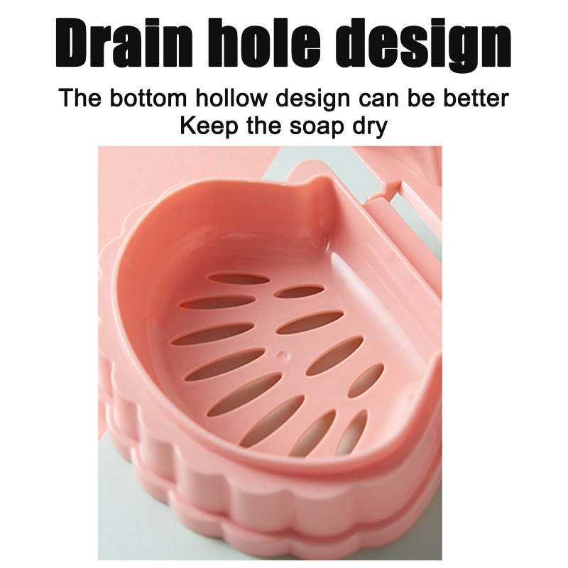 Giá Đỡ Xà Phòng Bằng Nhựa Tự Dính Tiện Dụng Cho Phòng Tắm