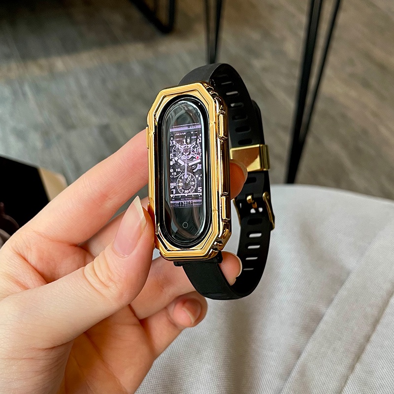 Dây Đeo Thay Thế Chất Liệu TPU Silicone Cho Xiaomi Mi Band 6 5 M6 M5