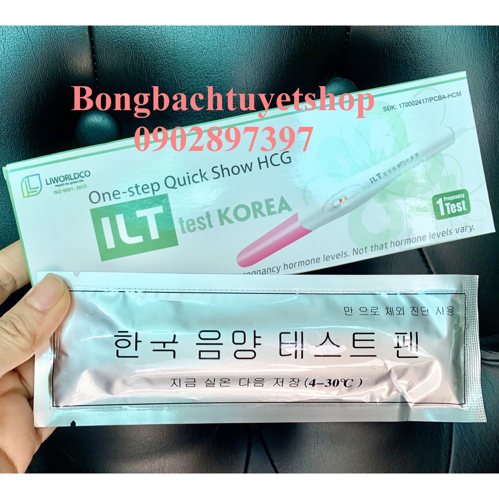 Bút Thử thai ILT Tiện lợi kết quả chính xác, nhanh chóng không cần dùng cốc, Bút Thử thai ILT Test Korea