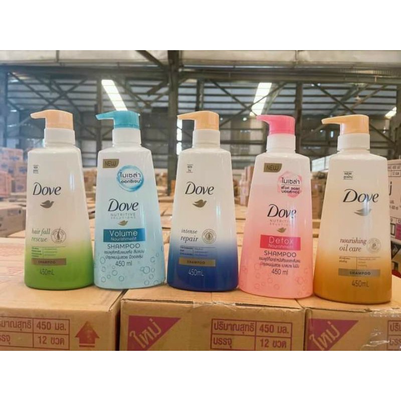 💜[CHÍNH HÃNG] DẦU GỘI DOVE 450ML NHIỀU MÙI SIÊU THƠM VÀ ĐẶC THÁI LAN 💜