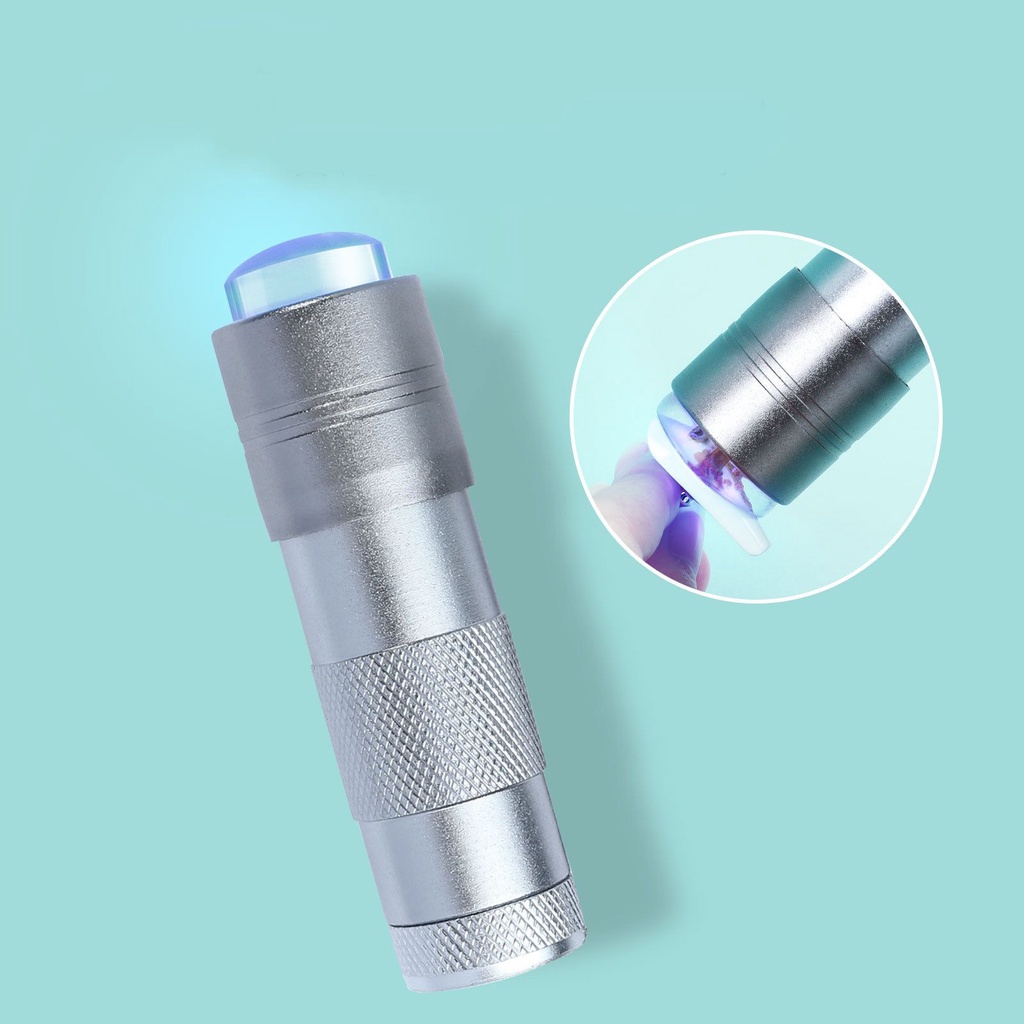 [Hàng mới về] Đèn LED sấy khô sơn móng tay đầu Silicon mềm kích thước nhỏ gọn tiện lợi