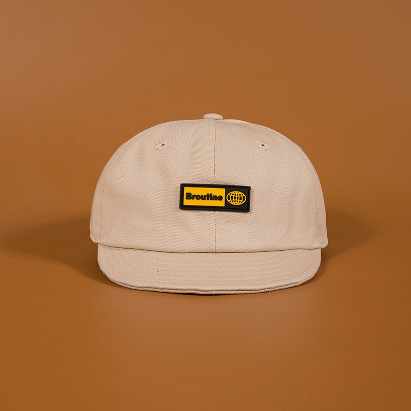 Nón lưỡi trai vành ngắn mềm mại thêu họa tiết phong cách hip hop Nhật Bản thời trang xuân hè