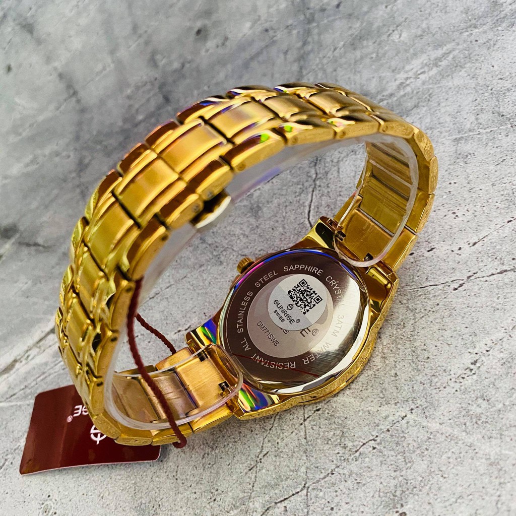 Đồng hồ Sunrise nam chính hãng Nhật Bản M771SWB.G.X - kính saphire chống trầy - bảo hành 1 năm chính hãng