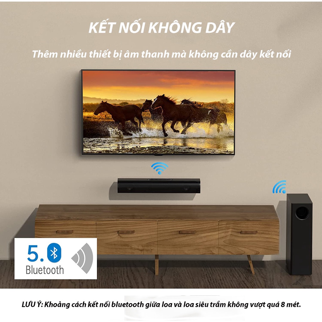 Dàn Soundbar âm thanh karaoke cao cấp SOUNDBAR-S22 âm thanh sống động, bass mạnh mẽ