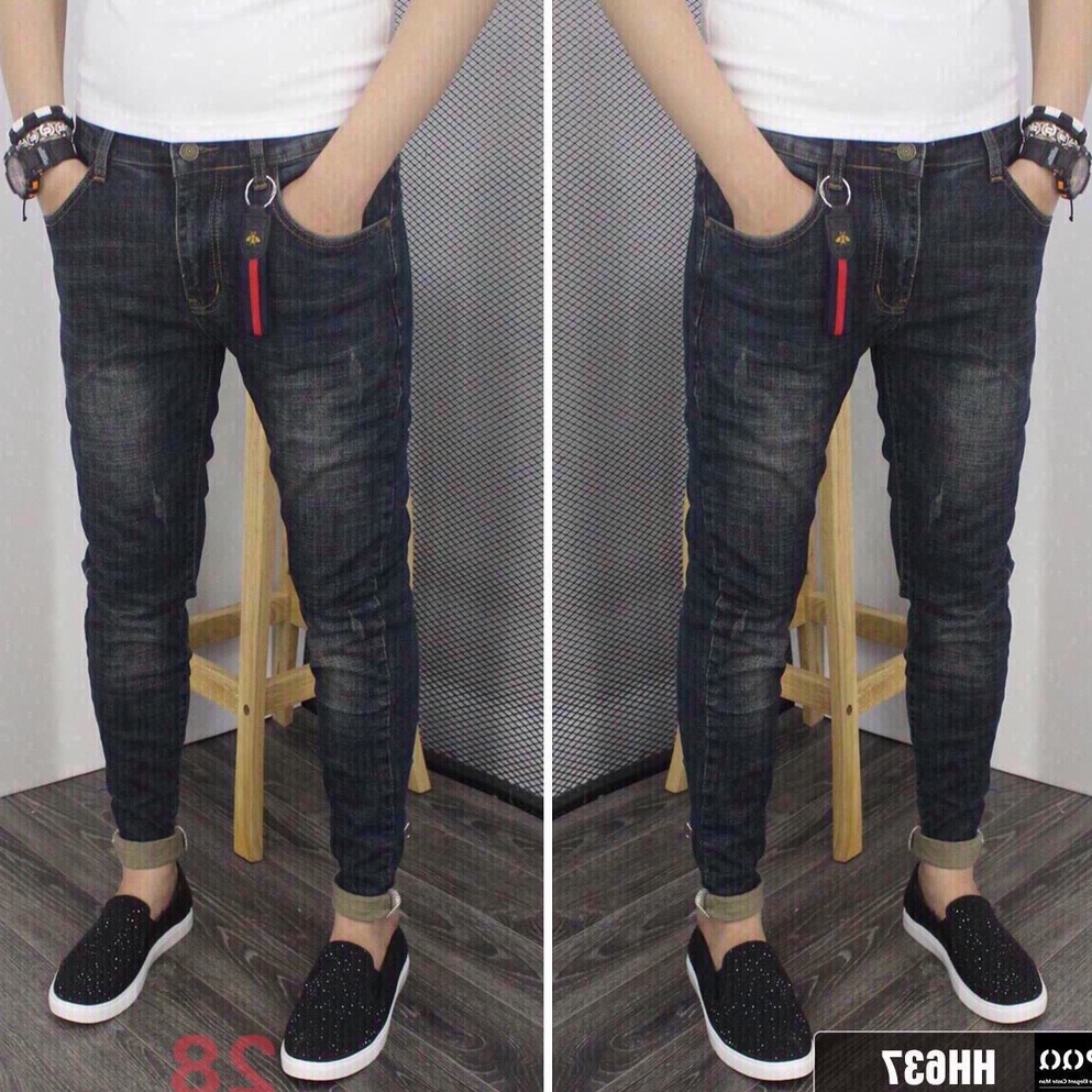 Quần jean nam đen cao cấp - Chất liệu Denim, co dãn tốt Thời Trang Nam Nữ Gemini KVS28
