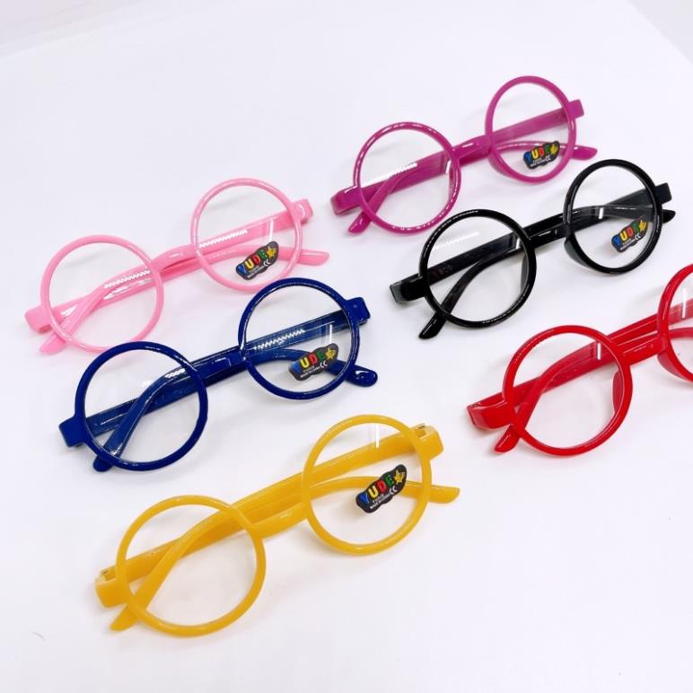 Kính tròn gọng nhựa vintage cho bé trai bé gái nhiều màu cực đáng yêu, gọng kính chống bụi chống nắng cao cấp cho trẻ em