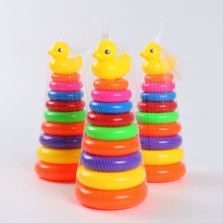 Đồ chơi tháp xếp chồng vịt nhựa size lớn cho bé